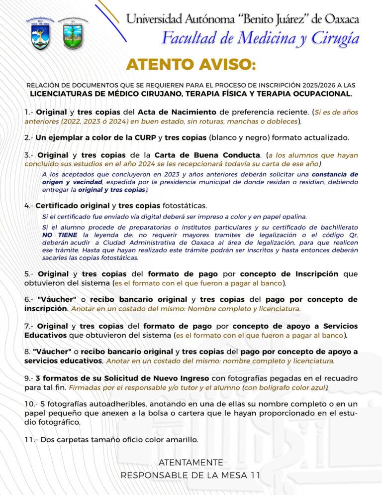Aviso 1 MESA 11 CU